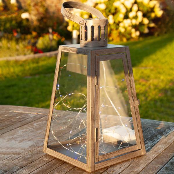 Multicolor Draht-Lichterkette 80 LEDs IP44, 425cm, batteriebetrieben - Farblichterkette für stimmungsvolle Deko innen & aussen