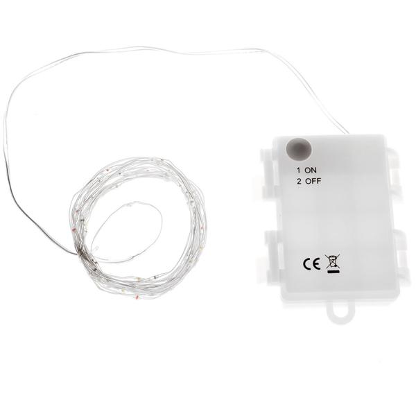 2er-Set Multicolor Draht-Lichterkette 80 LEDs IP44, 425cm, batteriebetrieben - Farblichterkette für stimmungsvolle Deko innen & aussen