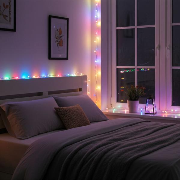 2er-Set Multicolor Draht-Lichterkette 80 LEDs IP44, 425cm, batteriebetrieben - Farblichterkette für stimmungsvolle Deko innen & aussen