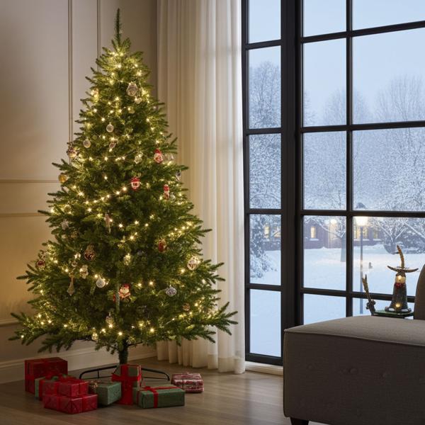 2er-Set Wunderbare LED Lichterkette, 50 warmweisse LEDs – Timer Funktion, Wetterfest IP44 für Innen & Aussen - Deko für Weihnachten, Garten, Fenster, u.v.m.