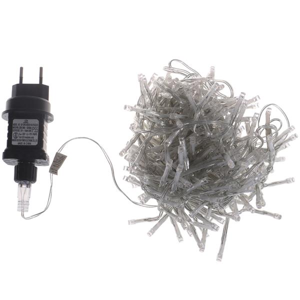 2er-Set Wunderschöne LED-Büschel-Lichterkette, 300 warmweisse LEDs, 8 Leucht-Modi, IP44, 3m - Ideal für Weihnachten, Balkon, Garten, Hochzeit & Deko