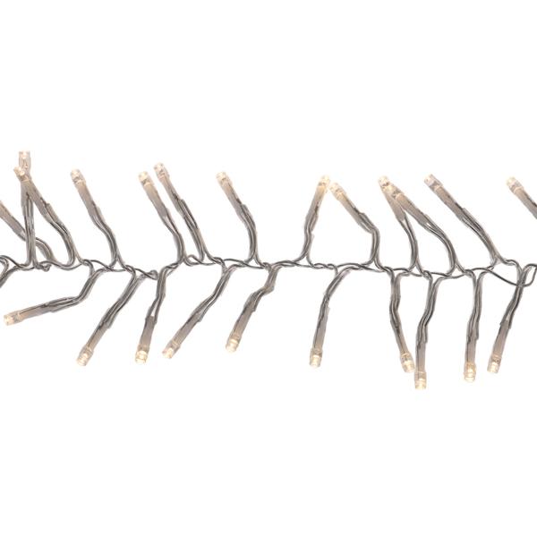 2er-Set Wunderschöne LED-Büschel-Lichterkette, 2000 warmweisse LEDs, 8 Leucht-Modi, IP44, 20m - Ideal für Weihnachten, Balkon, Garten, Hochzeit & Deko