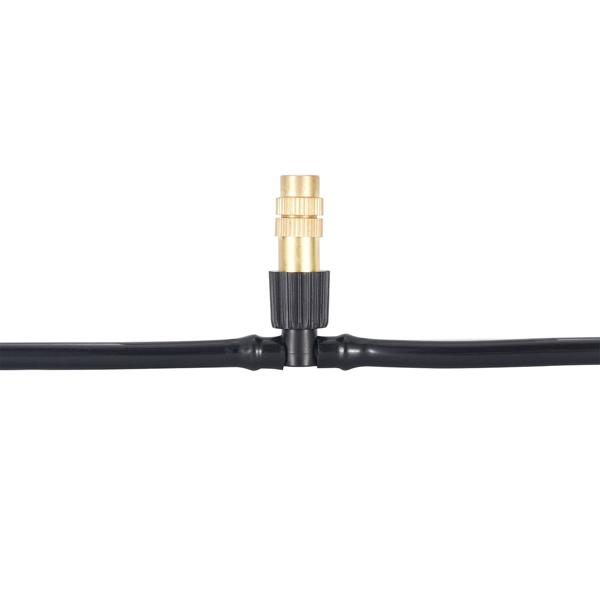 2er-Set Wasser-Zerstäuber-Set mit 10-Meter-Schlauch und 10 Metalldüsen, Klicksystem: Ein Terrassen-Kühler für sofortige Erfrischung & einfache Gartenbewässerung