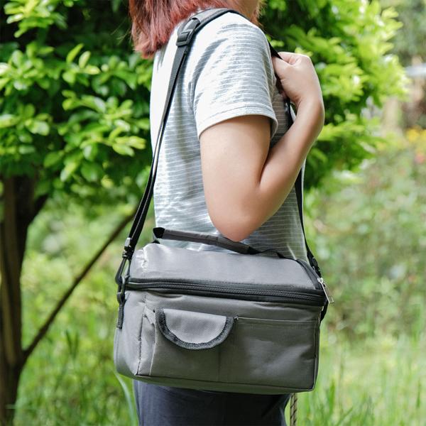 2er-Set Mini-Kühltasche, faltbar, 6l: Hält Snacks & Getränke frisch – Ideal für Picknick & Büro – Kompakt, leicht & auslaufsicher