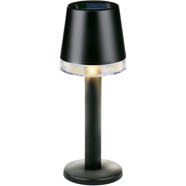 2er-Set Moderne Solar Tischleuchte Schwarz: Design Outdoor Lampe, kabellos & wetterfest – Dein stilvoller Blickfang für Garten, Balkon & Terrasse