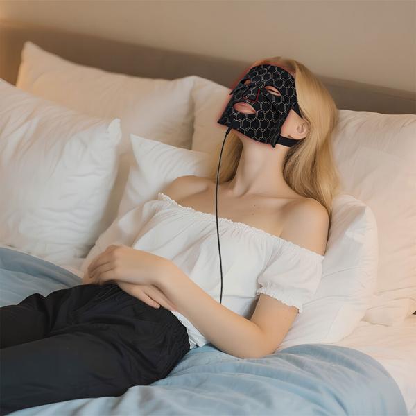 Revolutionäre LED-Lichttherapie-Gesichtsmaske: Für ein strahlendes Hautbild - effiziente Gesichtspflege & Beauty-Anwendung für zu Hause