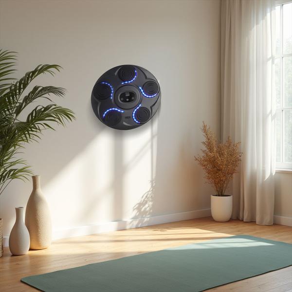 Fitness-Boxmaschine mit 7 Stufen & Bluetooth-Musik – Reaktions- & Koordinationstrainer, inkl. Boxhandschuhe – Für mehr Motivation