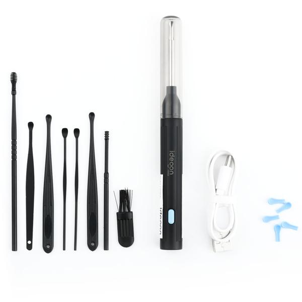 Akku-Ohrreiniger mit Kamera & 14-tlg. Zubehör – Intelligenter Ohr-Reiniger mit 8MP Kamera, LED-Licht & Echtzeit-Bildübertragung aufs Smartphone