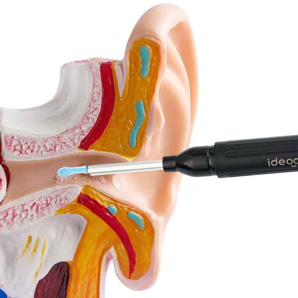 Akku-Ohrreiniger mit Kamera & 14-tlg. Zubehör – Intelligenter Ohr-Reiniger mit 8MP Kamera, LED-Licht & Echtzeit-Bildübertragung aufs Smartphone