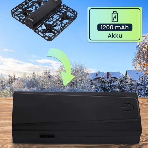 Zusatz- und Ersatz-Akku für Kamera Drohne CH10647, 1,200 mAh / 7,4 V - Hochleistungs Flugakku für lange Flugzeit, Drohnen Zubehör wiederaufladbar