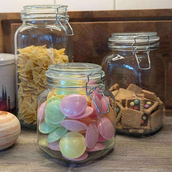 6er-Set Vorratsgläser-Set mit Spannverschluss, 3 Grössen: Glasdosen mit Spannverschluss – Eine Frische-Garantie & Aromaschutz für Küche & Vorrat