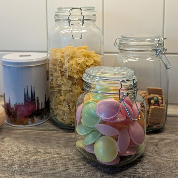 6er-Set Vorratsgläser-Set mit Spannverschluss, 3 Grössen: Glasdosen mit Spannverschluss – Eine Frische-Garantie & Aromaschutz für Küche & Vorrat