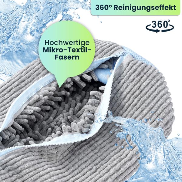 2er-Set Schuhwaschbeutel mit Reinigungsfasern: Schont Sneaker & Turnschuhe in der Waschmaschine, Effektive Reinigung & Schutz - strahlend saubere Schuhe