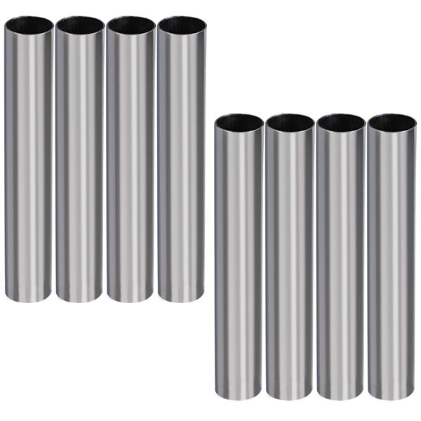 8er-Set Sichtschutzfolie silber-matt, 60 x 200 cm - selbstklebende Spiegelfolie mit UV-Schutz - hitzereduzierend & ideal für Fenster, Büro & Wohnräume