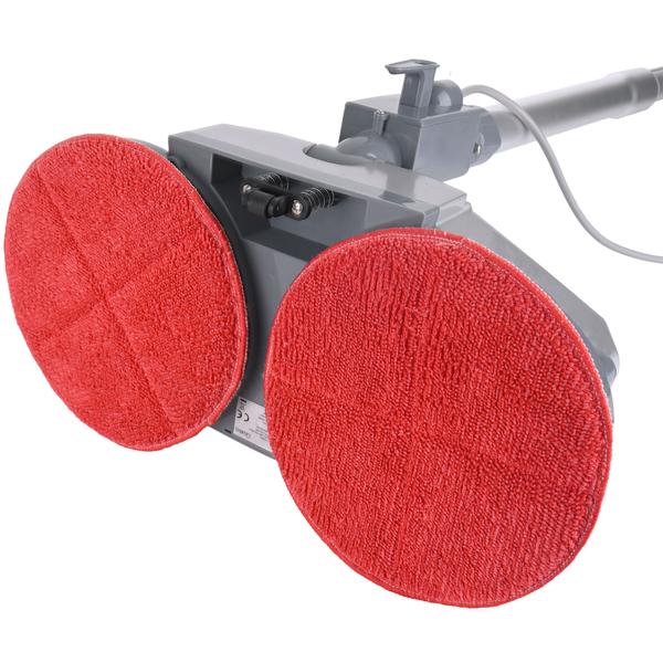 2er-Set Ersatz-Reinigungs-Pads für Fussboden-Poliermaschine CH5871 - Waschbar-Wiederverwendbar - Original-Ersatzteil für CH5871-Modell