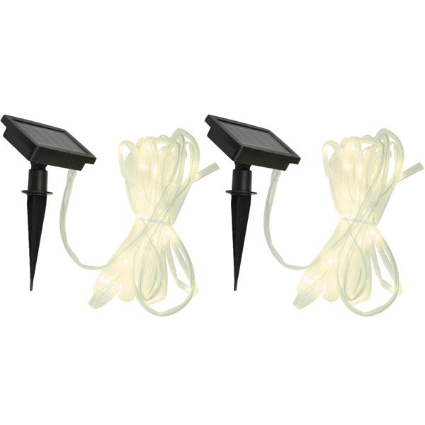 2er-Set Flexibler Solar Lichtschlauch 7m mit 50 LEDs: Stimmungsvolle Beleuchtung für Garten, Balkon & Terrasse, energieeffizient, wasserfest & einfach formbar für kreative Lichtakzente