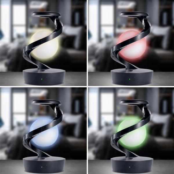 2er-Set Schwebende RGB Tischlampe mit Handy Ladeport: Faszinierendes Schweben & kabelloses Laden – Ihr futuristisches Design-Highlight