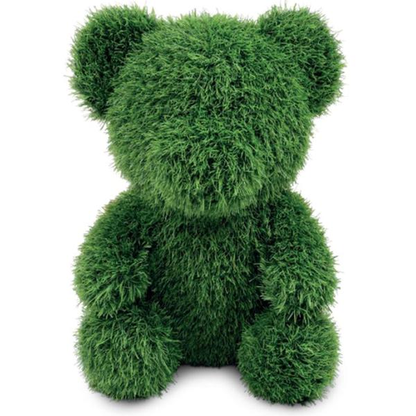 Gras-Figur Deko Bär 32cm: Kunstgras-Tierfigur für Garten & Balkon –pflegeleicht & immergrün – Schafft verspielte Akzente & gute Laune