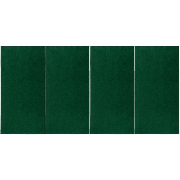4er-Set Kunstrasenteppich Dunkelgrün 100x200cm: Pflegeleicht, UV-stabil & wetterfest – Ihr immergrünes Rasen-Paradies fur Balkon & Terrasse