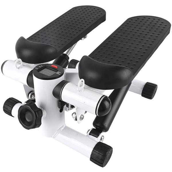 Kompakter Mini Stepper mit Trainingscomputer und Widerstandsbändern, max. 100 kg - Ideal für Home Workout und Fitness
