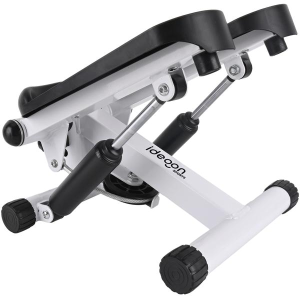 Kompakter Mini Stepper mit Trainingscomputer und Widerstandsbändern, max. 100 kg - Ideal für Home Workout und Fitness
