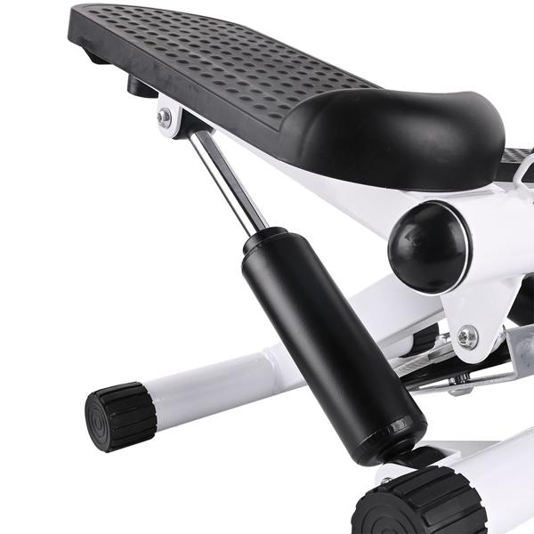 Kompakter Mini Stepper mit Trainingscomputer und Widerstandsbändern, max. 100 kg - Ideal für Home Workout und Fitness