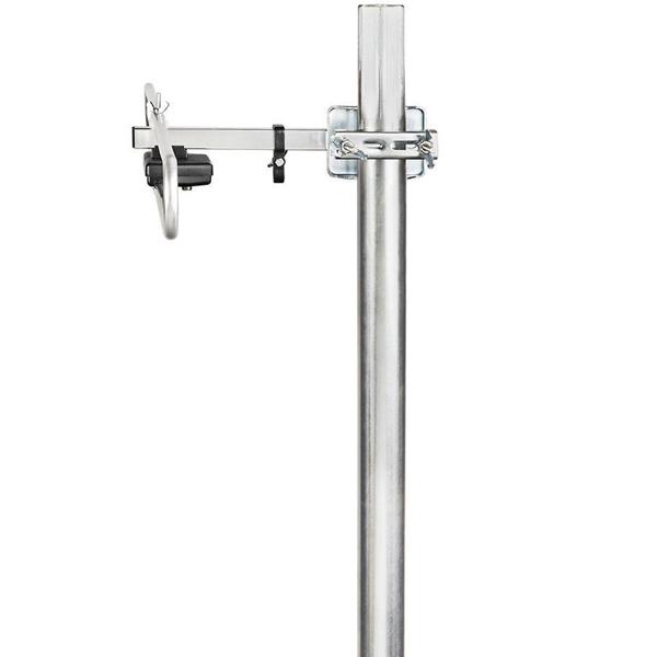 DAB+ Aussenantenne - Hochleistungs-Digitalradio Antenne für klaren rauschfreien Empfang - 0-50km Reichweite, 170-250 MHz, Aluminium, schwarz/silber