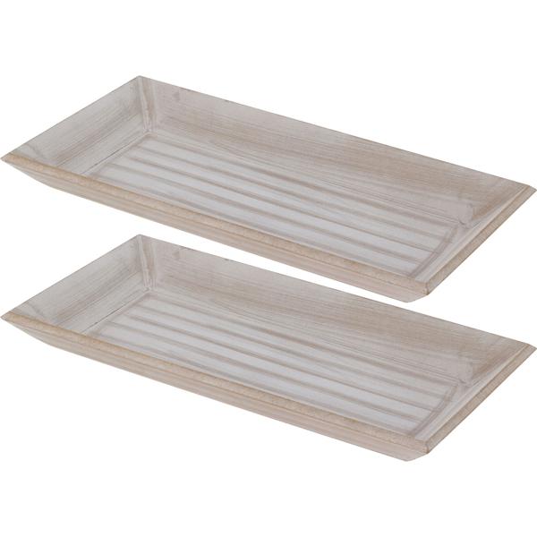 2er-Set Stilvolles Deko-Tablett - Perfekt für Deko, Weihnachten & Servieren. Hochwertig, vielseitig einsetzbar, ideal für jeden Raum