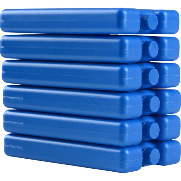 6er Set Kühlakkus für Kühltasche & Lunchbox – je 200g, Kühlelemente flach & wiederverwendbar – BPA-freier Kühlakku für 12h Kühlung