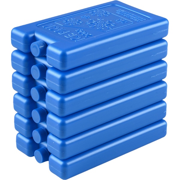 6er Set Kühlakkus für Kühltasche & Lunchbox – je 200g, Kühlelemente flach & wiederverwendbar – BPA-freier Kühlakku für 12h Kühlung