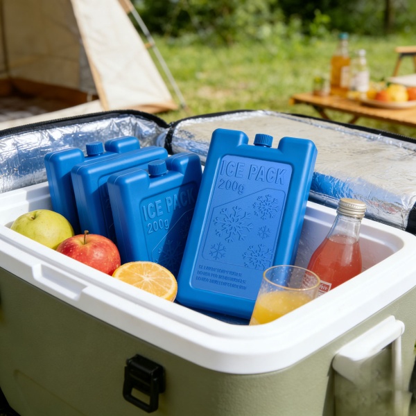 6er Set Kühlakkus für Kühltasche & Lunchbox – je 200g, Kühlelemente flach & wiederverwendbar – BPA-freier Kühlakku für 12h Kühlung