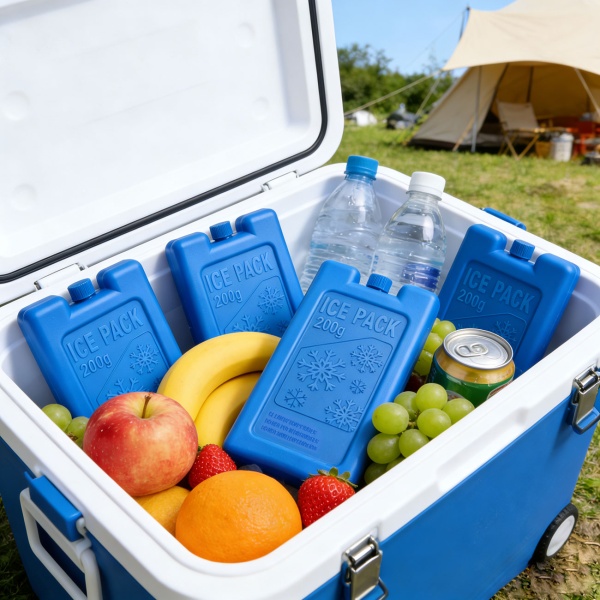 6er Set Kühlakkus für Kühltasche & Lunchbox – je 200g, Kühlelemente flach & wiederverwendbar – BPA-freier Kühlakku für 12h Kühlung