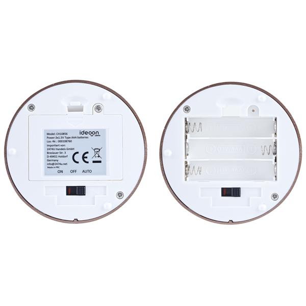 2er-Set Elegante LED-Tischlampe mit Bewegungsmelder – Kabellose Flurleuchte mit warmweissem Licht – Ideal als Nachtlicht im Schlafzimmer