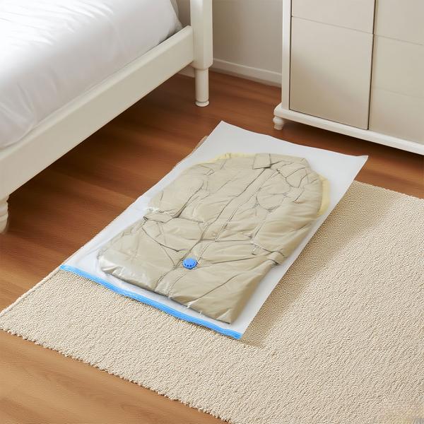 3er-Set platzsparende Vakuumbeutel XL, 80 x 120 cm, Kompression mit dem Staubsauger, Aufbewahrungssäcke, Kleiderbeutel ohne Staub oder Falten 