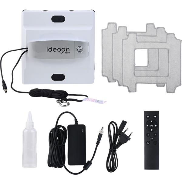 Profi-Fensterputz-Roboter mit Sprüh-Funktion & App-Steuerung: Intelligenter Reinigungsroboter für Fenster, Glas, Fliesen & Spiegel, inkl. Pads