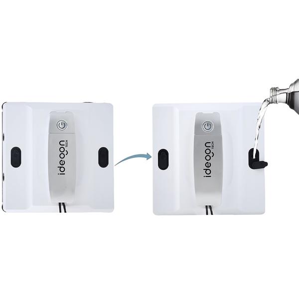 Profi-Fensterputz-Roboter mit Sprüh-Funktion & App-Steuerung: Intelligenter Reinigungsroboter für Fenster, Glas, Fliesen & Spiegel, inkl. Pads