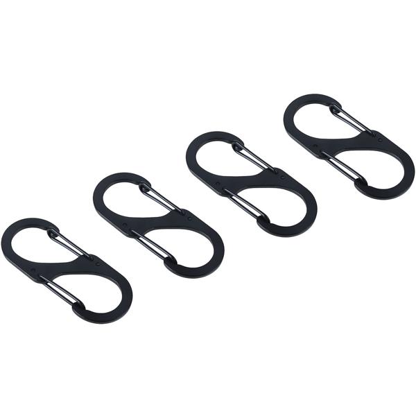 Karabiner-S-Haken 4er-Set, 5 x 2,2 cm: Robuste Mehrzweckhaken für sicheren Halt – Die clevere Lösung für Ordnung in Haus, Garage & Outdoor