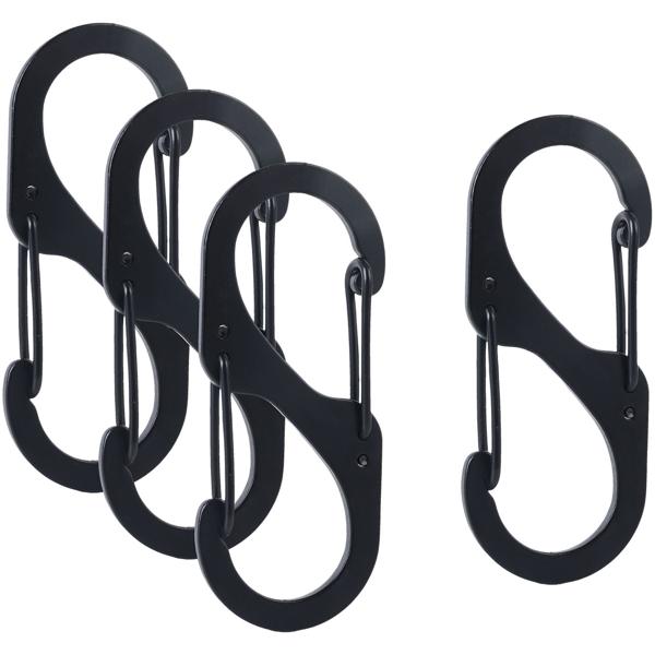 Karabiner-S-Haken 16er-Set, 7,2 x 3 cm: Robuste Mehrzweckhaken für sicheren Halt – Die clevere Lösung für Ordnung in Haus, Garage & Outdoor