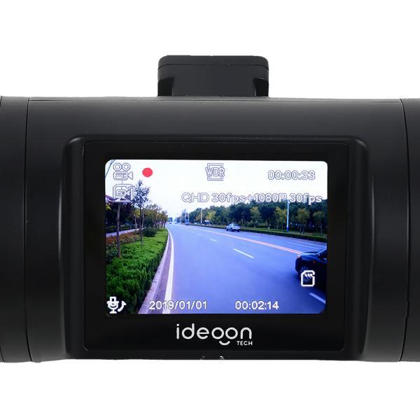 QHD Dual Dashcam – Premium Auto Kamera mit GPS & G-Sensor, IR-Nachtsicht, 2K Video-Qualität, zuverlässige 24h Ultra-Weitwinkel Überwachung