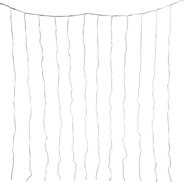 Mehrfarbiger RGB Lichtervorhang 144 LEDs mit Fernbedienung, ideal für Innen & Aussen - Stimmungsvolle Fenster Lichterkette für Partys & Deko