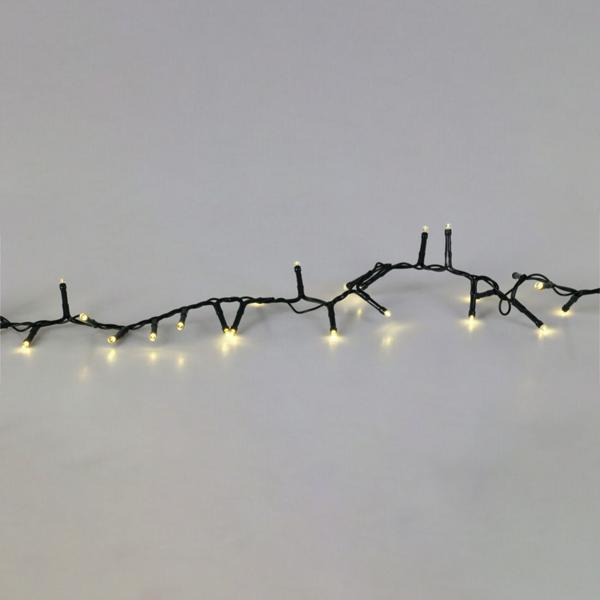 Helle Solar Lichterkette 560 warmweisse flexible LEDs & 40 Stunden Leuchtdauer, USB-Aufladung, 13 Funktionen, inkl. Fernbedienung - für Innen & Aussen