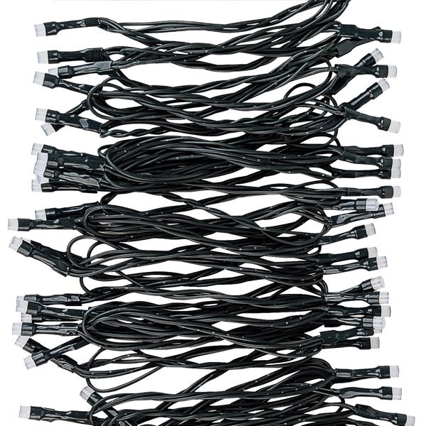 Hochwertige RGBW LED Lichterkette 9,6 m mit 96 LEDs - Dimmbar, Farbwechsel mit Fernbedienung. Für Innen & Aussen - Weihnachts- & Partybeleuchtung