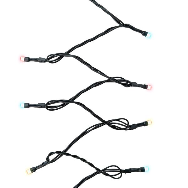 Hochwertige RGBW LED Lichterkette 9,6 m mit 96 LEDs - Dimmbar, Farbwechsel mit Fernbedienung. Für Innen & Aussen - Weihnachts- & Partybeleuchtung