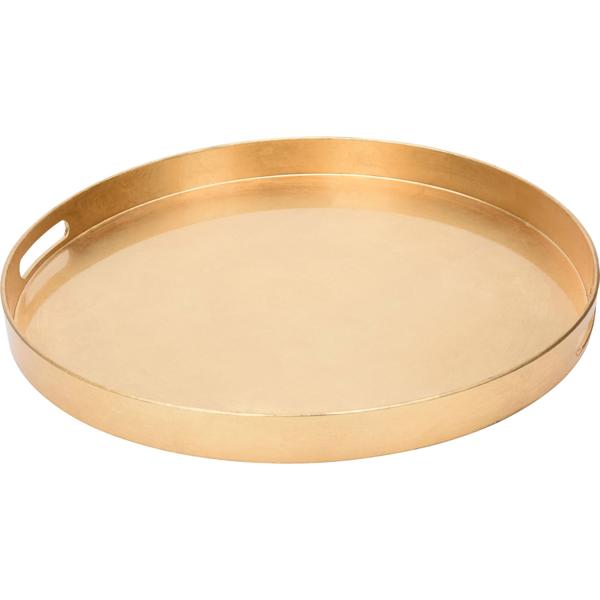 Glanzvolles Gold Servie- & Dekotablett - ideal für stilvolle Feste & Gastronomie - perfekt für das Servieren von Aperitifs und Snacks auf Partys