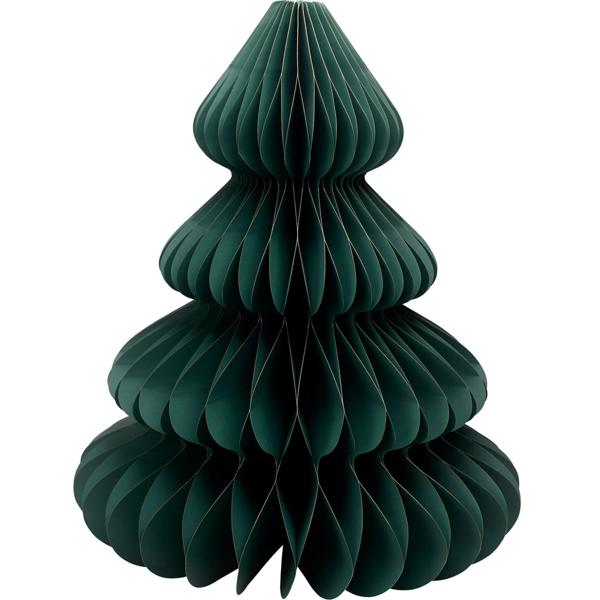 Dekorativer Papier-Weihnachtsbaum-Anhänger 15x15x20 cm in Grün - Festliche Deko für eine frohe Weihnachtsstimmung, perfekt zum Basteln & Dekorieren