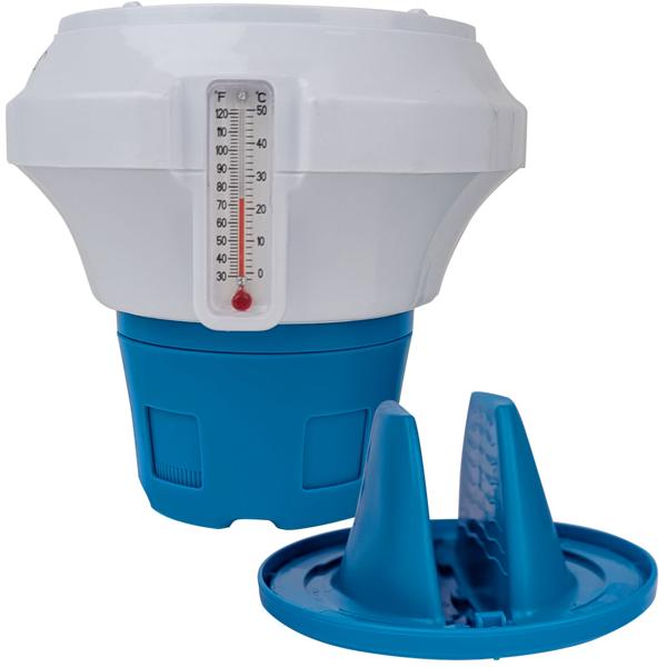 Robuster Chlor-Dosierschwimmer: Für Chlor- und Bromtabletten - Ein Pool-Helfer für kristallklares, hygienisches Wasser