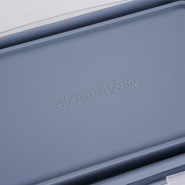 4er-Set Silikon-Frischhaltedosen - Zusammenklappbare & faltbare Lunchbox, Bento Box, BPA-frei, mikrowellengeeignet, mit Clip-Verschluss Deckeln