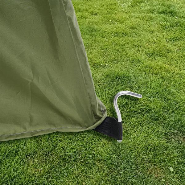 Pop-Up Toilettenzelt - Duschzelt & Umkleidezelt für Camping, Strand & Outdoor, tragbares Sichtschutzzelt grün, schneller Aufbau