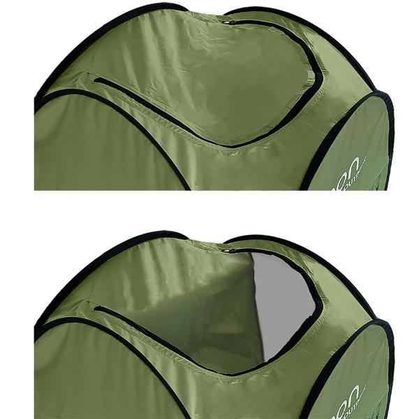 Pop-Up Toilettenzelt - Duschzelt & Umkleidezelt für Camping, Strand & Outdoor, tragbares Sichtschutzzelt grün, schneller Aufbau
