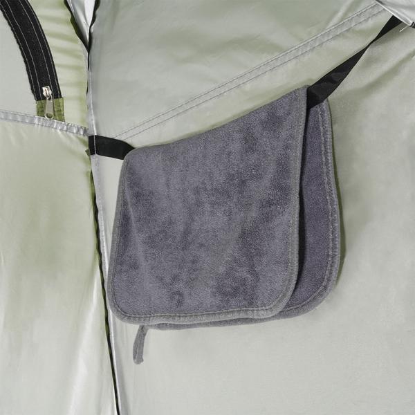 Pop-Up Toilettenzelt - Duschzelt & Umkleidezelt für Camping, Strand & Outdoor, tragbares Sichtschutzzelt grün, schneller Aufbau